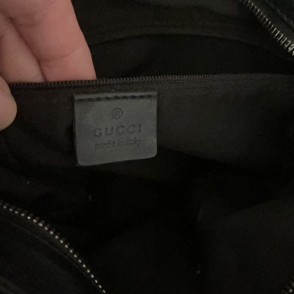 Gucci Black Guccissima Canvas Shoulder Bag - Picture 9 of 14